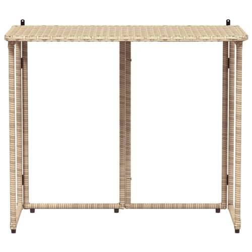 Sklopivi vrtni stol bež 90x51x75 cm poliratan - Bež 1 Cijena