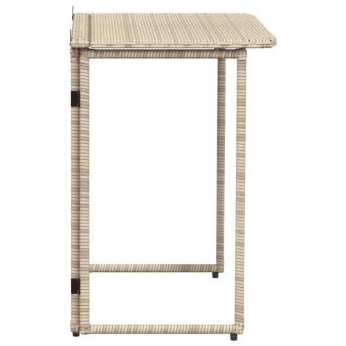 Sklopivi vrtni stol bež 90x51x75 cm poliratan - Bež 1 Cijena