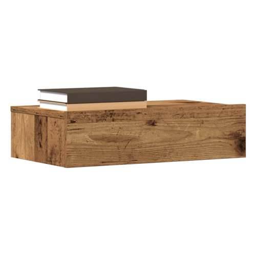 Noćni ormarić staro drvo 60x35 cm izrađeno drvo - Staro drvo 1 s 2 ladice Cijena