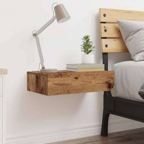 Noćni ormarić staro drvo 60x35 cm izrađeno drvo - Staro drvo 1 s 2 ladice Cijena