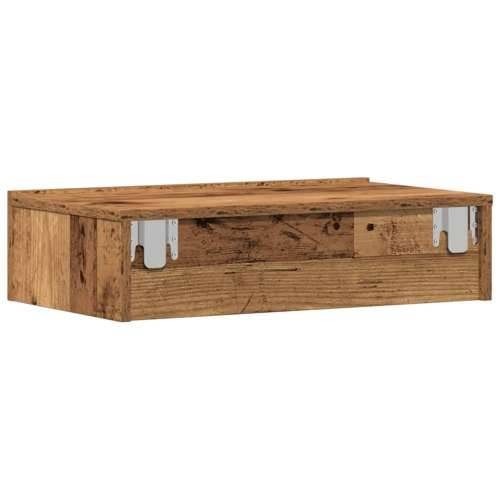 Noćni ormarić staro drvo 60x35 cm izrađeno drvo - Staro drvo 1 s 2 ladice Cijena