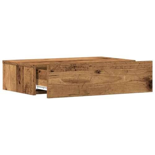 Noćni ormarić staro drvo 60x35 cm izrađeno drvo - Staro drvo 1 s 2 ladice Cijena