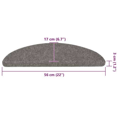 Ljepljivi tepisi za stepenice 30 kom sivi 56 x 17 x 3 cm - Siva 56 x 17 x 3 cm 30 Cijena