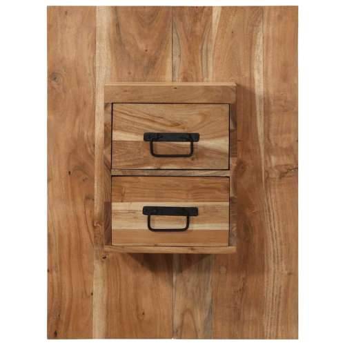 Noćni ormarić 60x32x80 cm puno drvo bagrem - 60x32x80 cm 1 Masivno bagremovo drvo Cijena
