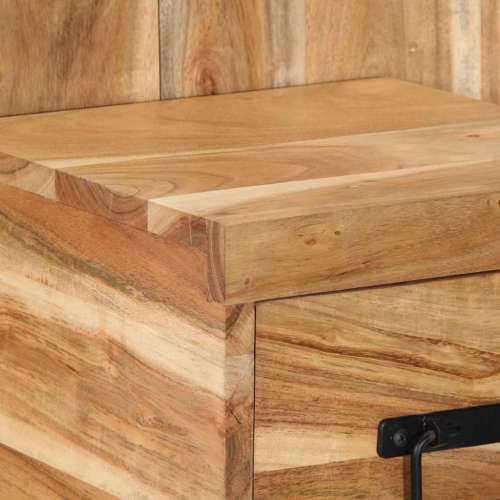 Noćni ormarić 60x32x80 cm puno drvo bagrem - 60x32x80 cm 1 Masivno bagremovo drvo Cijena
