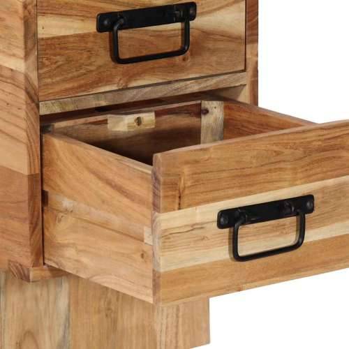 Noćni ormarić 60x32x80 cm puno drvo bagrem - 60x32x80 cm 1 Masivno bagremovo drvo Cijena