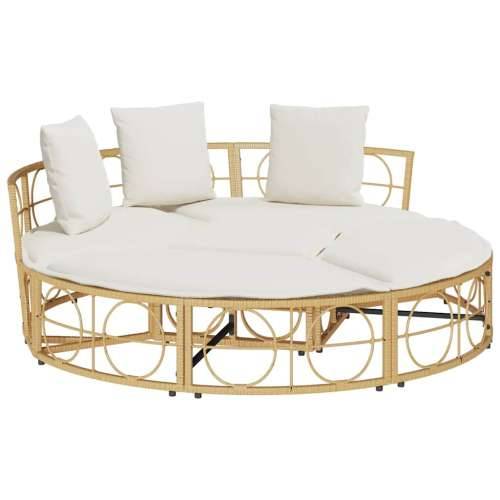 Vanjski Lounge Krevet bez baldahina od poliratana - Krema 160 x 50 cm Cijena