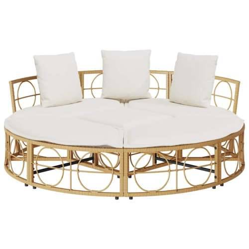 Vanjski Lounge Krevet bez baldahina od poliratana - Krema 160 x 50 cm Cijena