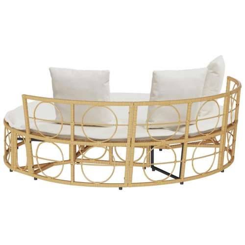 Vanjski Lounge Krevet bez baldahina od poliratana - Krema 160 x 50 cm Cijena