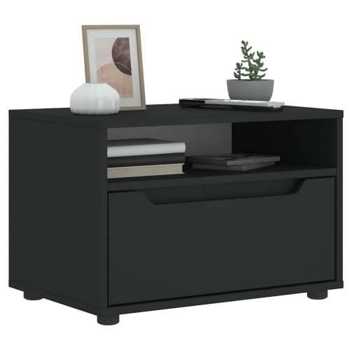 TV ormarić VISNES crni 60x40x38 cm izrađeno drvo - Crna 1 Cijena