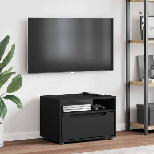TV ormarić VISNES crni 60x40x38 cm izrađeno drvo - Crna 1 Cijena