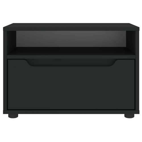 TV ormarić VISNES crni 60x40x38 cm izrađeno drvo - Crna 1 Cijena