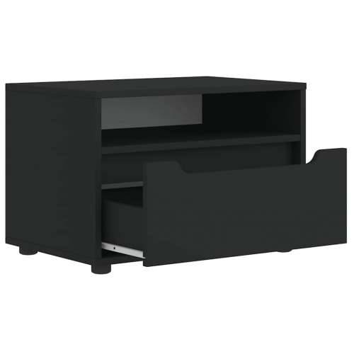 TV ormarić VISNES crni 60x40x38 cm izrađeno drvo - Crna 1 Cijena