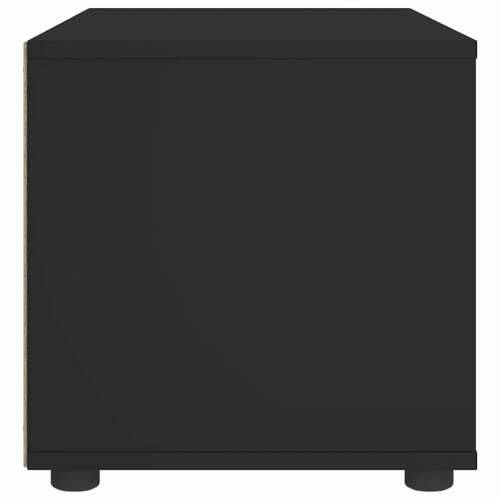 TV ormarić VISNES crni 60x40x38 cm izrađeno drvo - Crna 1 Cijena