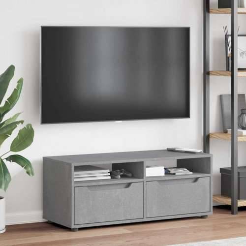 TV ormarić VISNES beton sivi 100x40x38 cm konstruirano drvo - Beton siva 1 Cijena