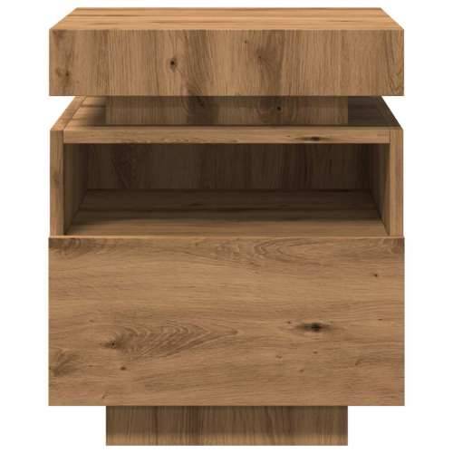 Noćni ormarić s LED svjetlima Artisan hrast 40x39x48,5 cm - hrast artisan 1 Cijena