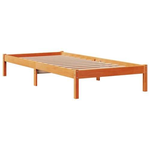 Okvir kreveta s uzglavljem voštano smeđi 75x190 cm od borovine - Voštano smeđa 75 x 190 cm Cijena