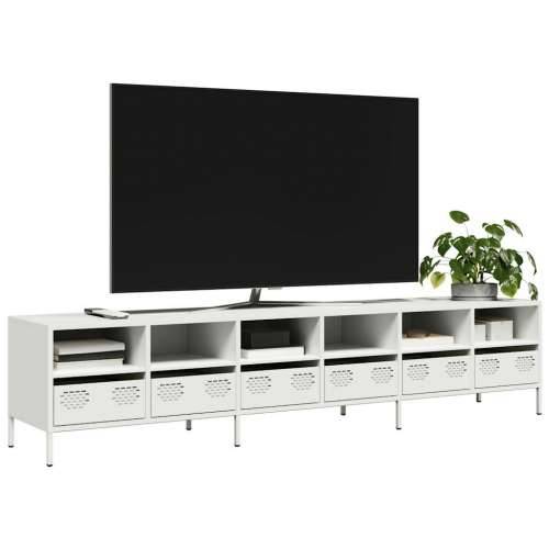 TV ormarić bijeli 202x39x43,5 cm hladno valjani čelik - Bijela 1 202 cm Cijena