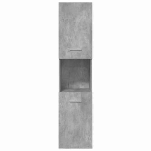 4-dijelni set kupaonskog namještaja siva boja betona drveni - Beton siva 41 x 38.5 x 46 cm 1 Cijena