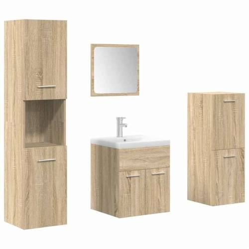5-dijelni set kupaonskog namještaja boja hrasta sonome drveni - sonoma hrast 41 x 38.5 x 46 cm 1 Cijena