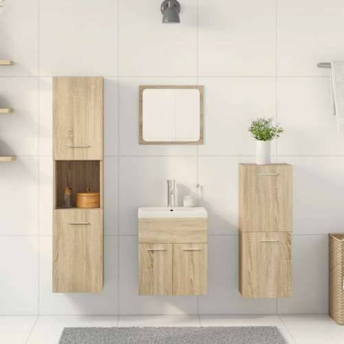 5-dijelni set kupaonskog namještaja boja hrasta sonome drveni - sonoma hrast 41 x 38.5 x 46 cm 1 Cijena
