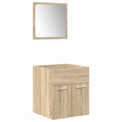 5-dijelni set kupaonskog namještaja boja hrasta sonome drveni - sonoma hrast 41 x 38.5 x 46 cm 1 Cijena