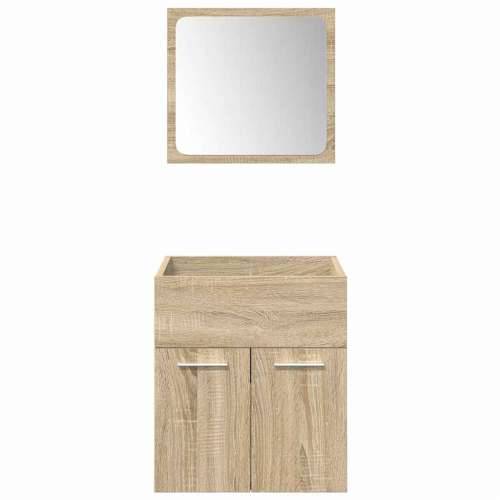 5-dijelni set kupaonskog namještaja boja hrasta sonome drveni - sonoma hrast 41 x 38.5 x 46 cm 1 Cijena