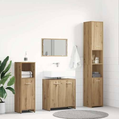 4-dijelni set kupaonskog namještaja käsityöläinen tammi - hrast artisan 1 Cijena