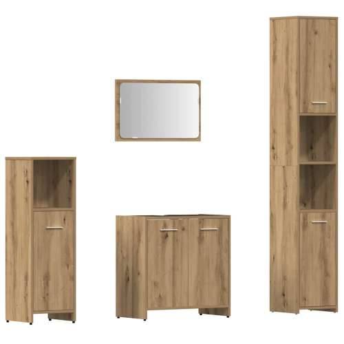 4-dijelni set kupaonskog namještaja käsityöläinen tammi - hrast artisan 1 Cijena