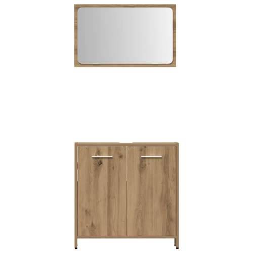 4-dijelni set kupaonskog namještaja käsityöläinen tammi - hrast artisan 1 Cijena