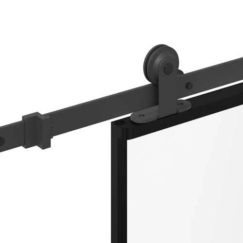 Klizna vrata s priborom 90 x 205 cm od ESG stakla i aluminija - matt 90 x 205 cm (213.5 cm) 1 Cijena