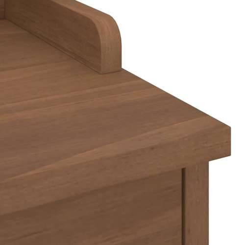 Klupa za predsoblje SANDNES 87x40x50 cm od masivne borovine - Završna obrada od oraha Cijena