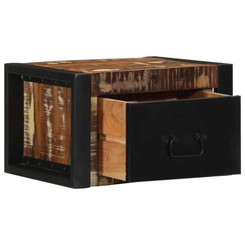 Noćni ormarić Višebojni 40x35x25 cm puno drvo, reciklirano - 1 masivno obnovljeno drvo Cijena