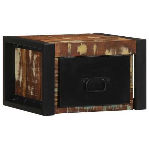 Noćni ormarić Višebojni 40x35x25 cm puno drvo, reciklirano - 1 masivno obnovljeno drvo Cijena