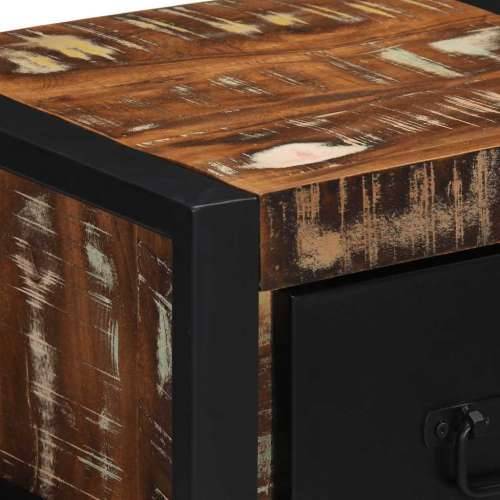 Noćni ormarić Višebojni 40x35x25 cm puno drvo, reciklirano - 1 masivno obnovljeno drvo Cijena
