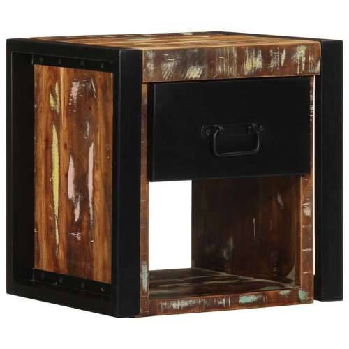 Noćni ormarići 2 kom. Višebojni 40x35x40 cm Obrađeno puno drvo - 2 masivno obnovljeno drvo Cijena