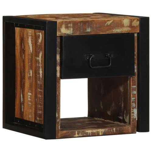 Noćni ormarići 2 kom. Višebojni 40x35x40 cm Obrađeno puno drvo - 2 masivno obnovljeno drvo Cijena