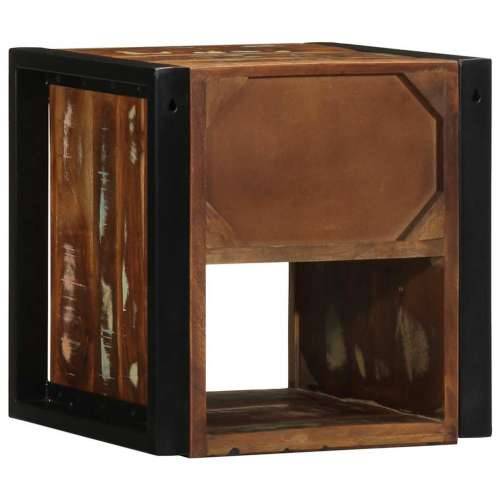 Noćni ormarići 2 kom. Višebojni 40x35x40 cm Obrađeno puno drvo - 2 masivno obnovljeno drvo Cijena