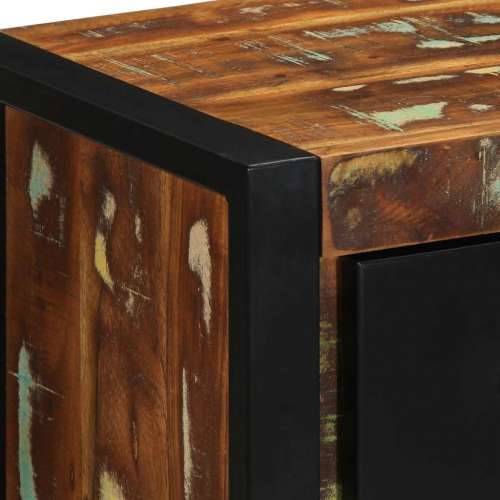 Noćni ormarići 2 kom. Višebojni 40x35x40 cm Obrađeno puno drvo - 2 masivno obnovljeno drvo Cijena