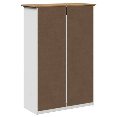 Stalak za cipele “BODO” bijela i smeđa 80x35x118 cm - Bijela i smeđa 1 Cijena