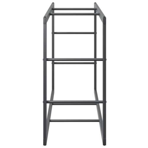 Stalak za drva crni 110x30x61 cm čelik - 110 x 30 x 61 cm Cijena