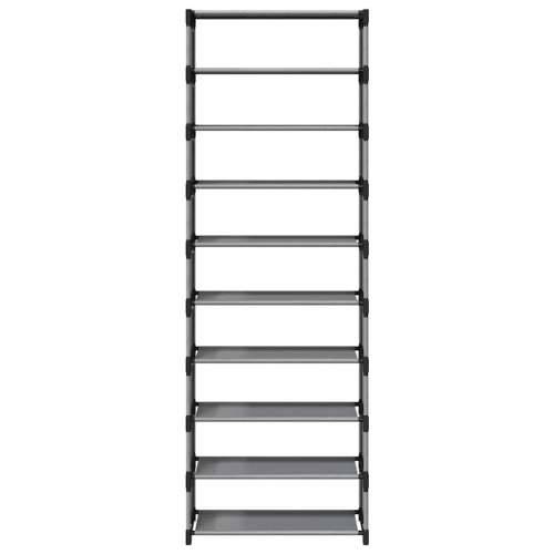 stalak za cipele 10 slojeva sivi 54x28x158 cm netkana tkanina - 1 158 cm Cijena