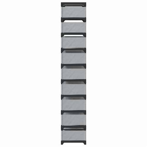 stalak za cipele 10 slojeva sivi 54x28x158 cm netkana tkanina - 1 158 cm Cijena