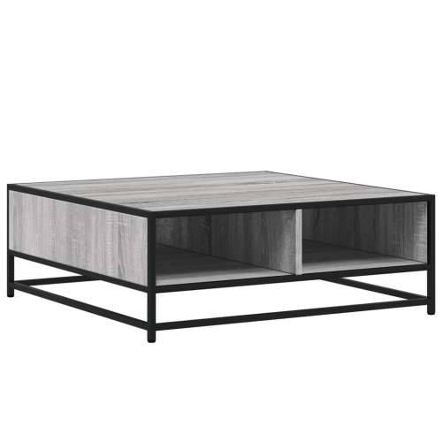 Stol za kavu Sivi Sonoma 80x80x30 cm Konstruirano drvo i metal - grey sonoma and black 80 x 80 x 30 cm 1 Cijena