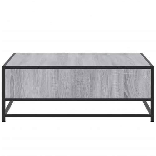 Stol za kavu Sivi Sonoma 80x80x30 cm Konstruirano drvo i metal - grey sonoma and black 80 x 80 x 30 cm 1 Cijena