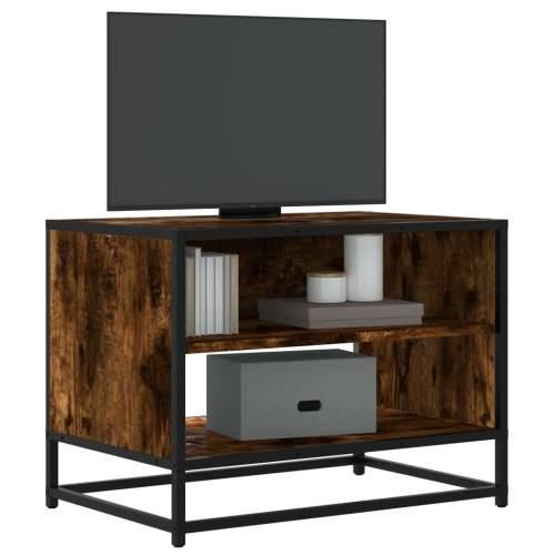 TV ormarić dimljeni hrast 61x40x46 cm konstruirano drvo i metal - Dimljeni hrast 1 61 cm Cijena