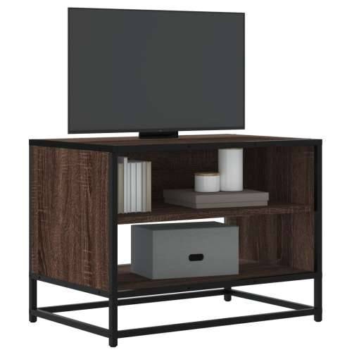 TV ormarić Smeđi hrast 61x40x46 cm Konstruirano drvo i metal - Smeđi hrast 1 61 cm Cijena