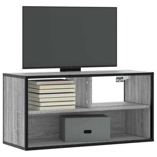 TV ormarić sivi Sonoma 80x31x39,5 cm Konstruirano drvo i metal - Sivi hrast sonoma 1 80 cm Cijena