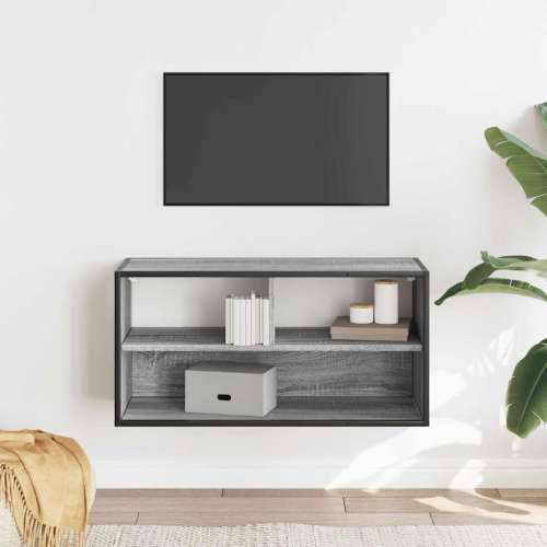 TV ormarić sivi Sonoma 80x31x39,5 cm Konstruirano drvo i metal - Sivi hrast sonoma 1 80 cm Cijena