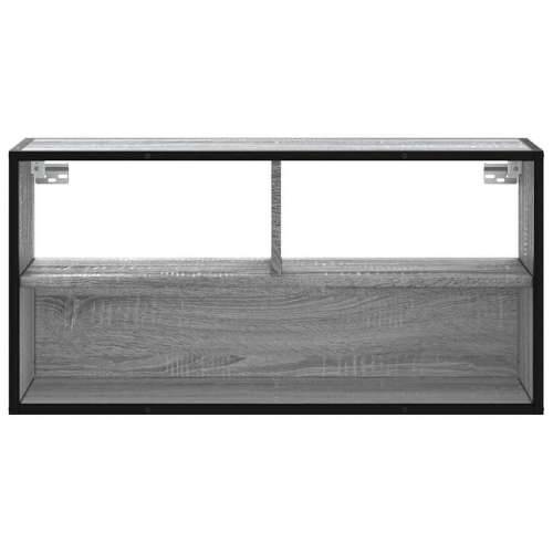 TV ormarić sivi Sonoma 80x31x39,5 cm Konstruirano drvo i metal - Sivi hrast sonoma 1 80 cm Cijena